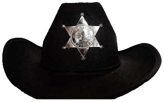 Sheriff HATs -  For  Youth - Black Color