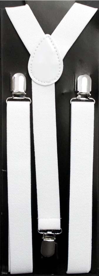 Boys SUSPENDERS - White Color