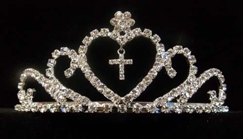 Rhinestones TIARA With TIARA  ( # CN011C)