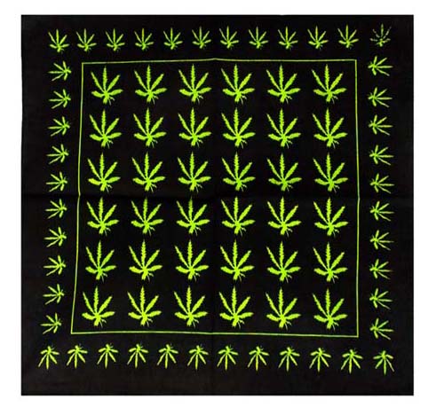 Marijuana Weed Bandannas Face COVERs - Style # 1