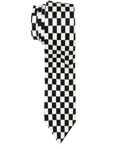 Formal Wear Fashion Neck Ties For ADULTs - Black Checkers
