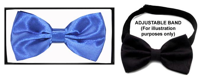 Formal Wear ADULT Bow Ties In Solid Color -  Royal Blue