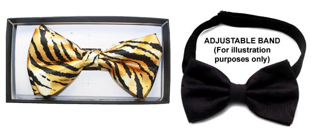 Adult Bow TIE In Prints - Tiger
