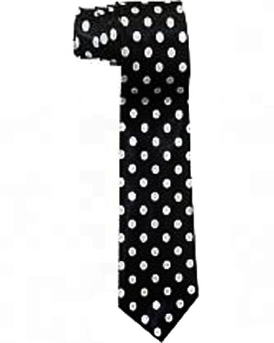 Formal Wear Adult Neck TIE In Prints -  White Polka Dots