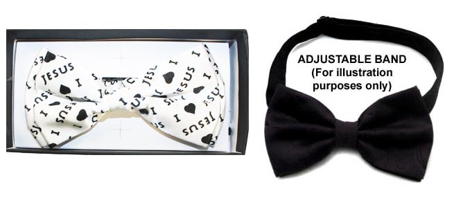 ADULT Christian Bow Tie - I Love Jesus