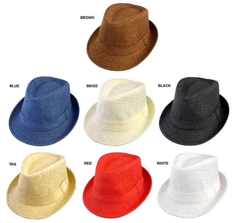 Fedora HATs For Kids - 7  Solid Colors (# 574)