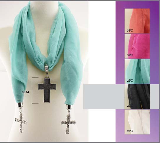 Christian Scarves For Women With Cross PENDANTs