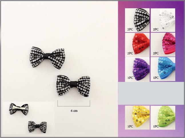 HAIR Accessories For Girls  - Sequined HAIR BOWs