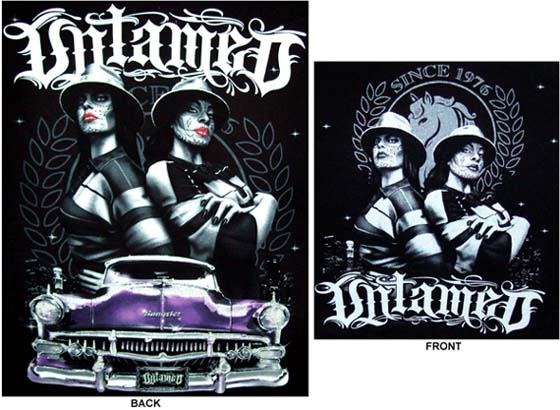 Mexican T-Shirts  Cholo T-Shirts  - Untamed 2 Senoritas & CAR