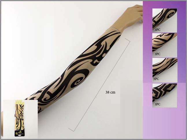 TATTOO Arm Warmers - Arm Covers For Teens/Women - Asstd Prints