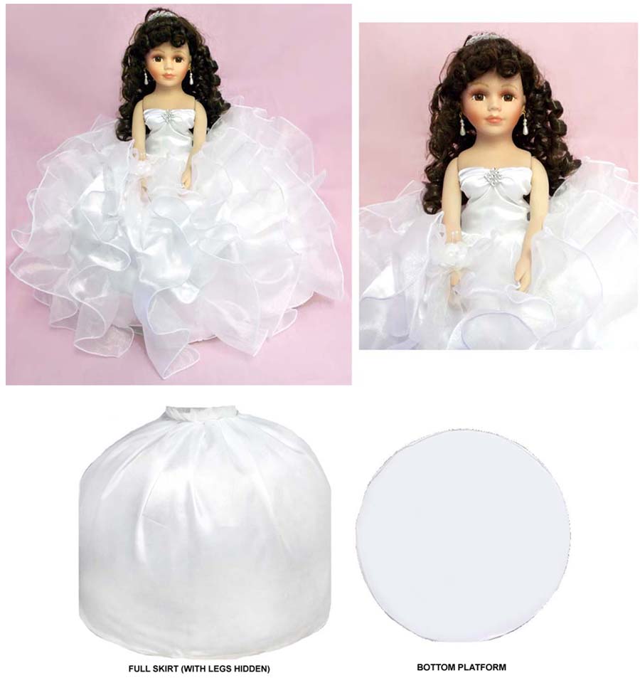 ''Princess'' Quinceanera - Sweet 16 - Anniversary Porcelain DOLL