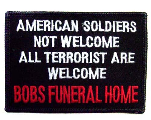 Embroidered Military PATCHES - All Terrorists Welcome