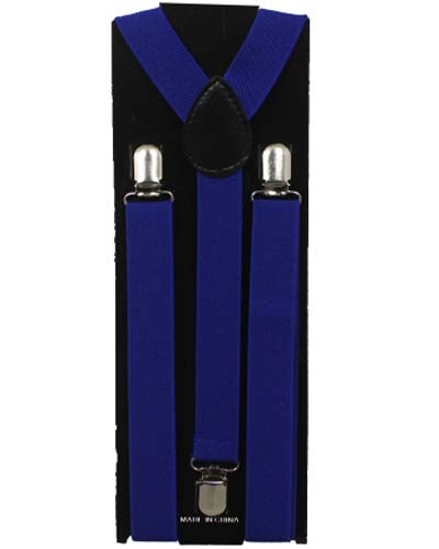 Adjustable SUSPENDERS For Men & Big Boys  - Royal Blue  Color.