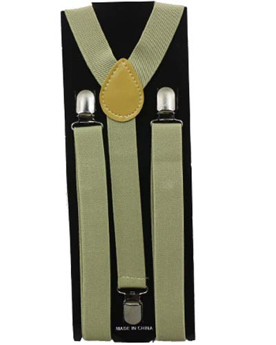 Adjustable SUSPENDERS For Men & Big Boys  - Khaki Color.