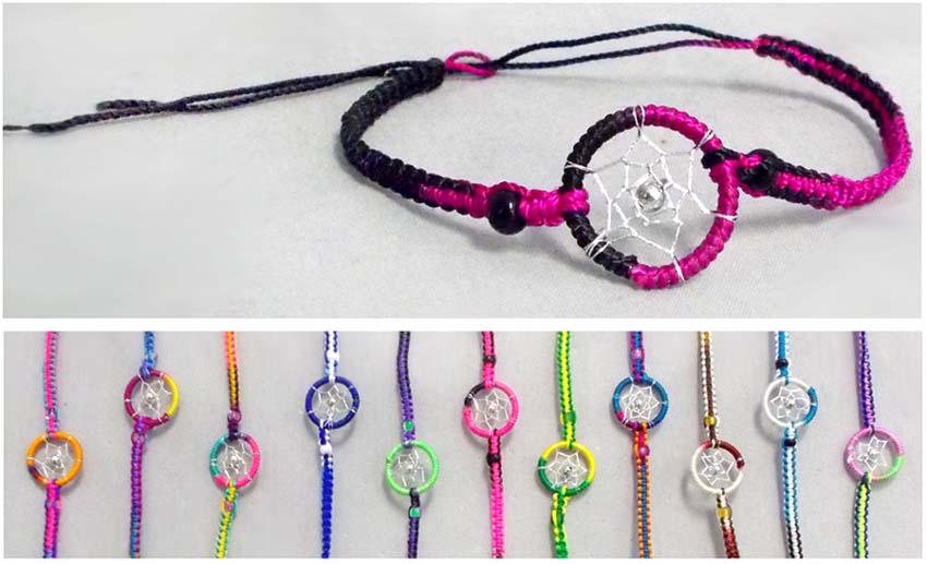 Authentic Hand Made Dream Catcher BRACELETs - From Peru