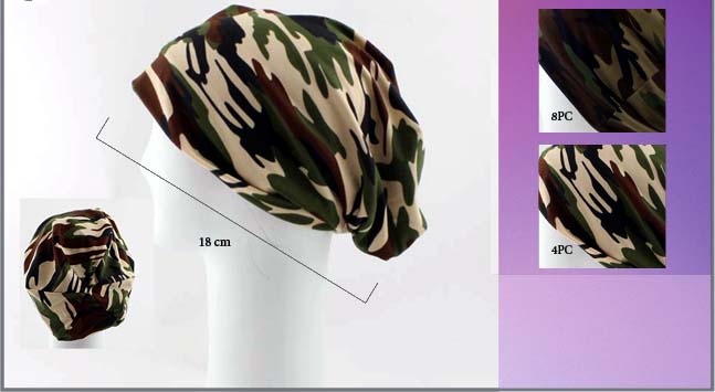 Head Wraps  Bonnets HATs -  For Women - Camo Prints