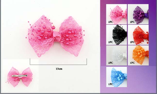 HAIR Accessories Embellished HAIR BOWs/HAIR Clips  For Girls