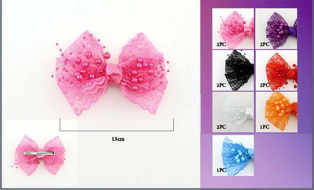 HAIR Accessories Embellished HAIR Bows/HAIR Clips  For Girls