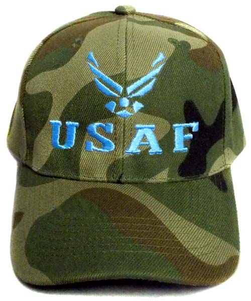 Embroidered Camouflage Military CAPS - US Air Force