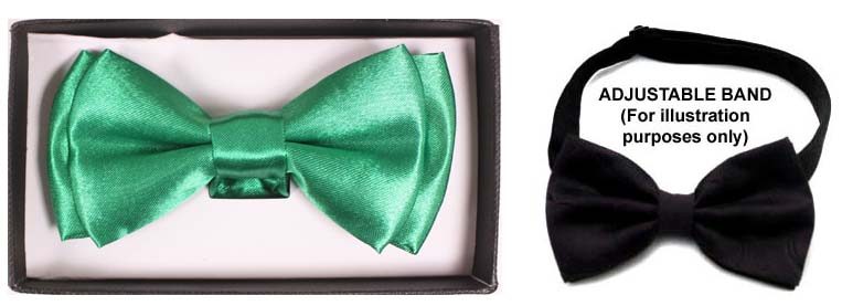 Boys Adjustable Bow TIE - Green