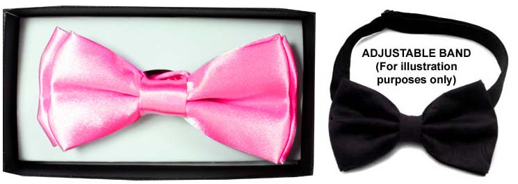 Boys Adjustable Bow TIE - Fuchsia