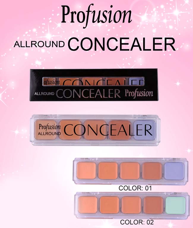 ''Profusion'' COSMETICS - 5 Colors All Round Concealer