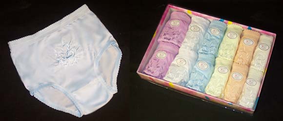 ''STRETCHY'' Embroidered Panties  -  For Women   (# LB 680-0)