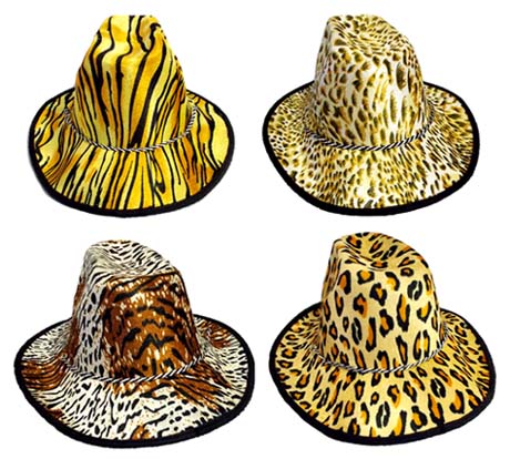 Cow Boys - Cow Girls Rodeo  Western Style Hats - ANIMAL Prints