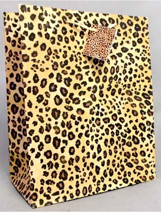 GIFT Bags -  Leopard  Prints - Medium Size