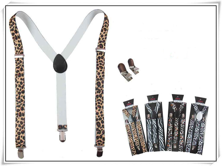 Adjustable Suspenders For Men & Big Boys - ANIMAL Prints ( # 2)