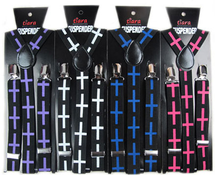 Adjustable SUSPENDERS For Men & Big Boys  - The Cross