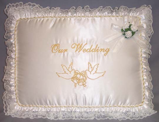 '' Our  Wedding'' 2Pc  PILLOW Sets - Rectangular Shaped