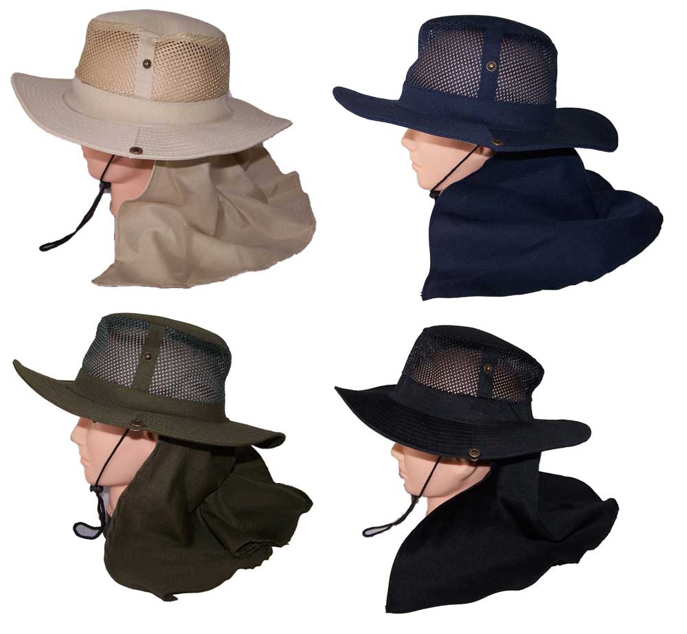 Safari Hiking Boonie Bush Military Neck Cover HATs