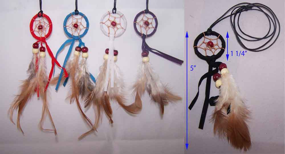 Native Pride  Hand Made Dream Catcher Necklaces