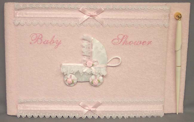 Baby Shower  - 2Pc Embellished Guest BOOKs & Pens Sets (Imp)