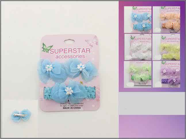 HAIR Accessories 3Pc Baby HAIR Clipd and Headband Sets