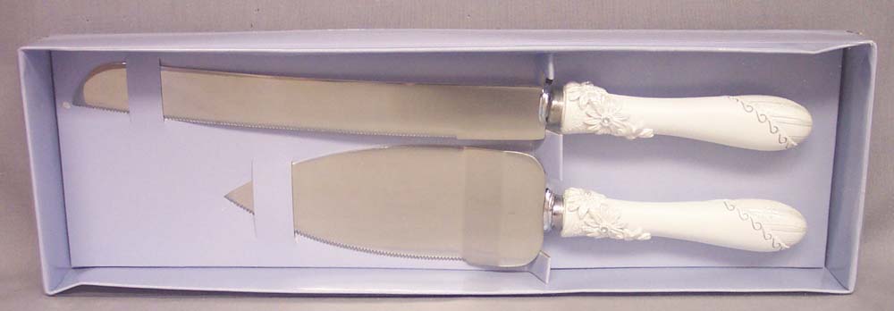 Bridal/Quincenera  2Pc KNIFE & Server Sets   ( # W011ST)