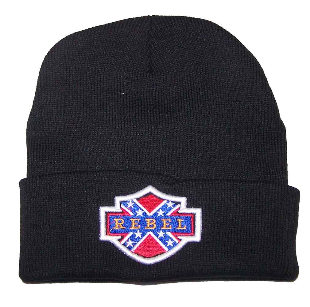 Rebel Battle Dixie Flag Embroidered  Knitted Beanies Winter CAPS