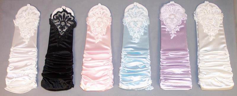 Girls/Womens Fancy Gloves With Pearls & SEQUINs