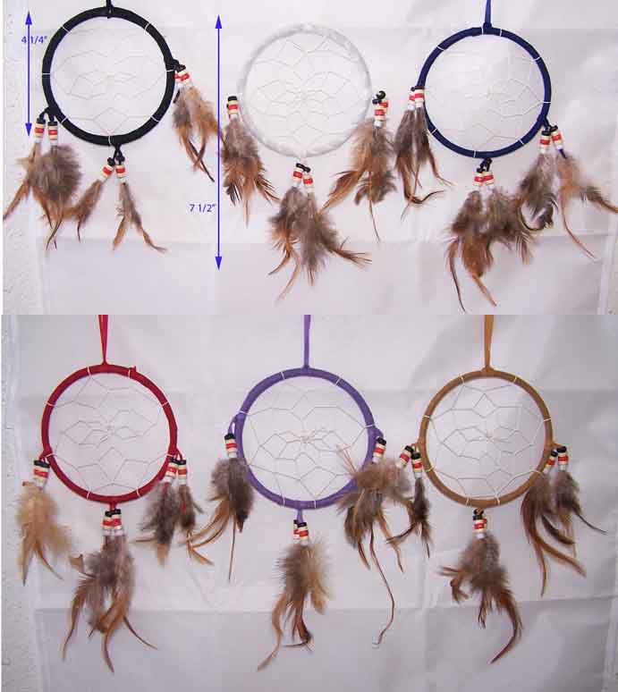 Native Pride  DREAM CATCHERs - Diameter: 4.25''