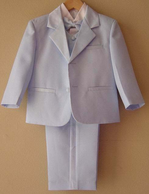 5Pc  Boys   Suits  - With Vest.   Blue Color  ( 9-24 Mos)