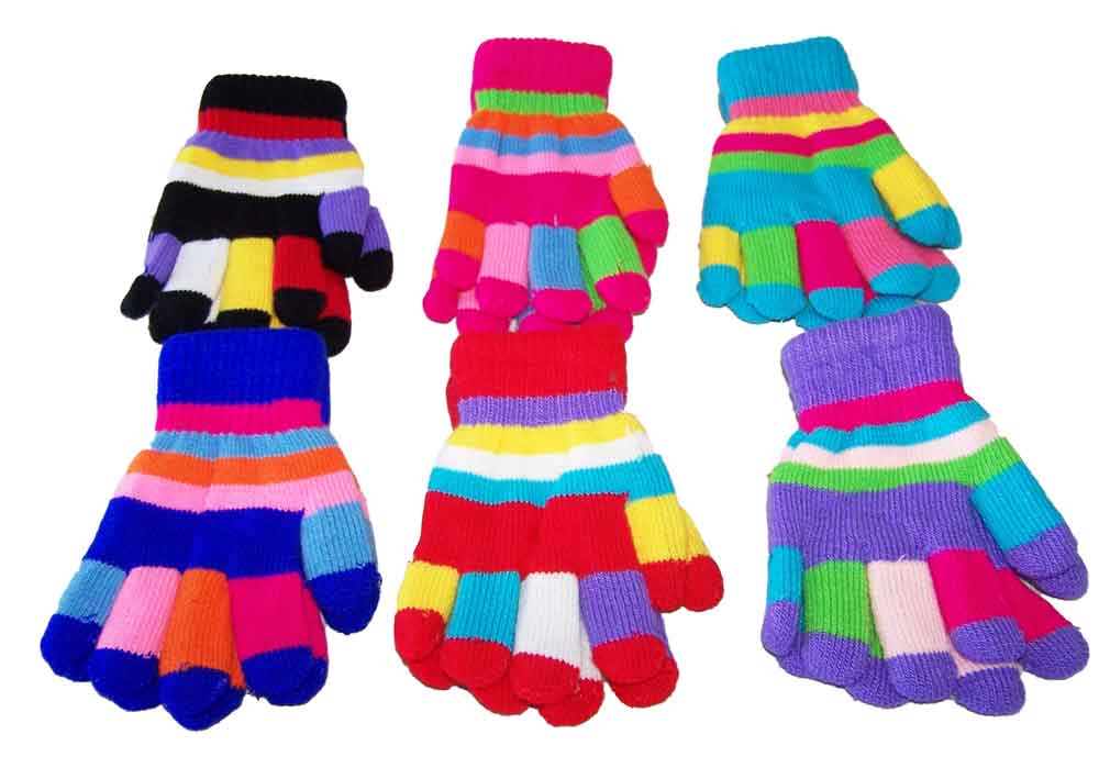 Winter Fall Wool Blend Children's Girls GLOVES Assorted Colors