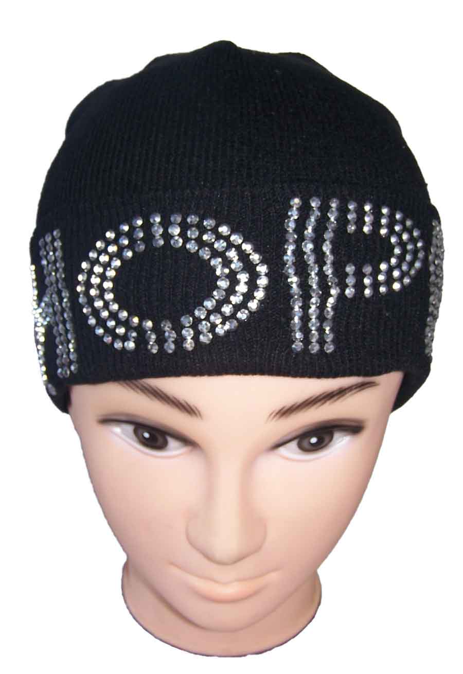 ''HOPE'' Rhinestones Knitted Beanies Winter Caps HATs