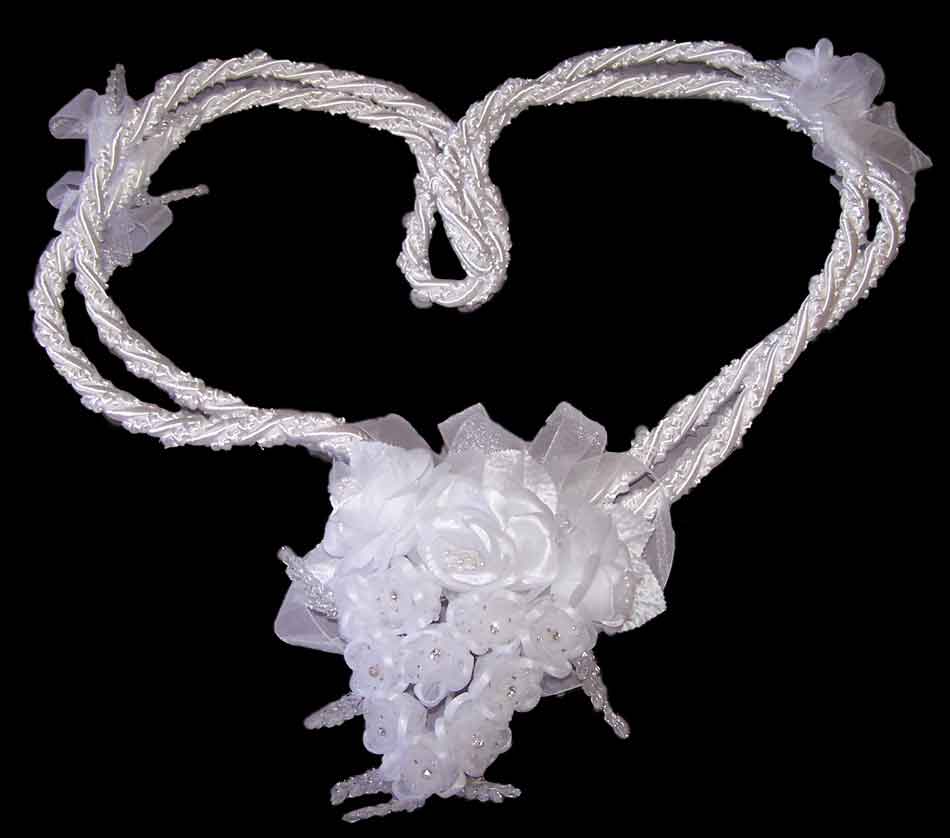 Hand-Made Wedding Lassos - Lazos De Boda  - White Color