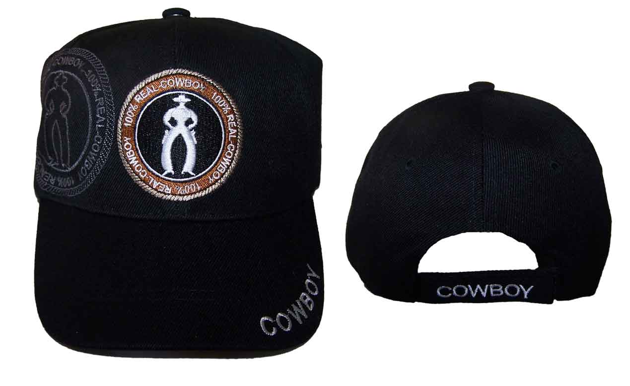 Rodeo Embroidered BASEBALL Caps - 100% Real Cowboy