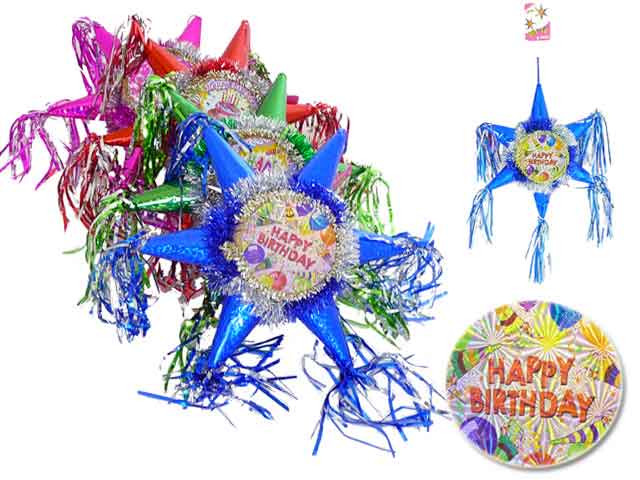 Hand Made Decorative Pinatas - Happy Birthday (English)