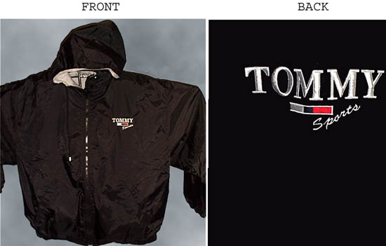 TOMMY Designer Style Adults Hooded Nylon JACKETs