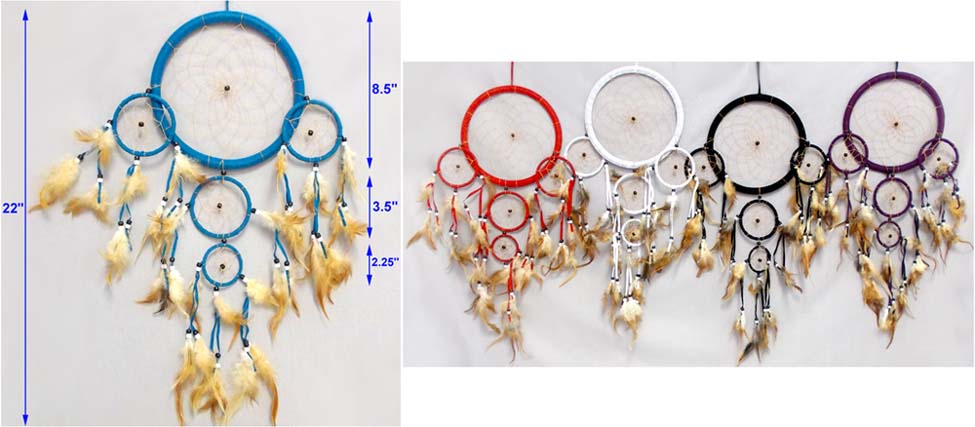 Native Pride Dream Catcher - 3 Tier - 5 RINGS