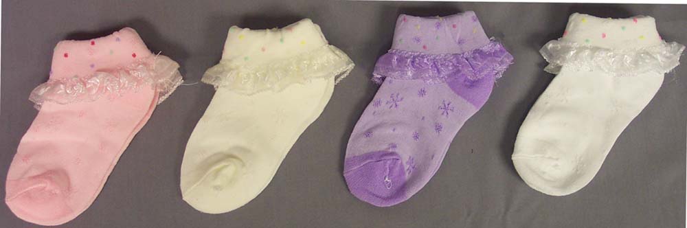 Fancy  Laced  Dress SOCKS   - For Girls  ( #  GNS2032/2038)