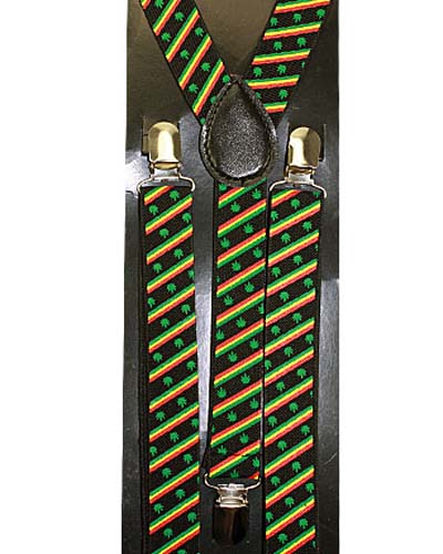 Adjustable SUSPENDERS For Men & Big Boys - Marijuana